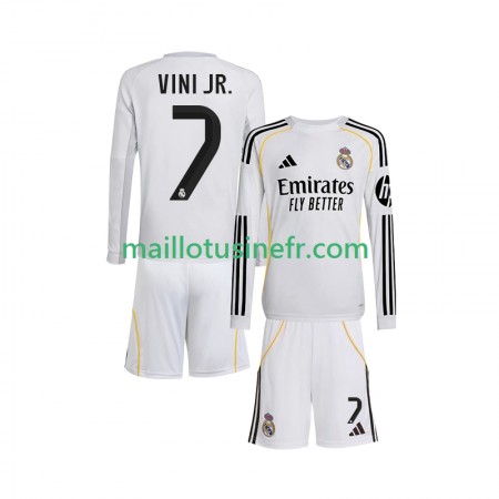 Maillot de Foot Real Madrid Vinicius Junior 7 Domicile 2025-26 Manches Longues - Enfant Maillot de Foot Real Madrid Vinicius Junior 7 Domicile 2025-26 Manches Longues - Enfant